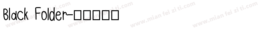 Black Folder字体转换